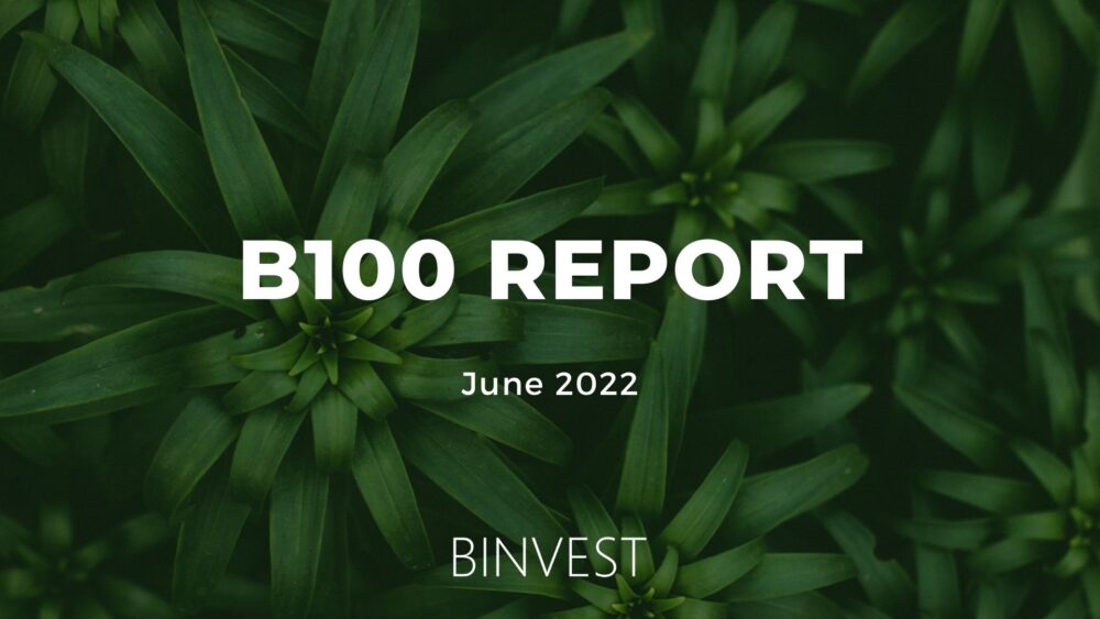 گزارش عملکرد ارز دیجیتال B100 ژوئن 2022